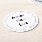 Porta vasos con Oración Celestial Ronde Kartonnen Onderzetter (Gebogen)