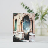 Portaal aan de de sterrenkosmos van het Heelal de Briefkaart (Staand voorkant)