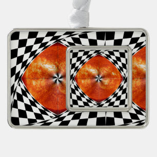 Portaal aan de zon door Kenneth Yoncich Verzilverd Omlijst Ornament