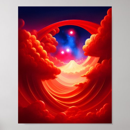 Portaal aan het Poster van de bergen van God (Voorkant)