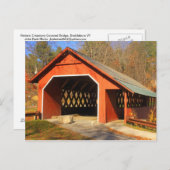 Portaal Creamery Covered Bridge Brattleboro Vermon Briefkaart (Voorkant / Achterkant)