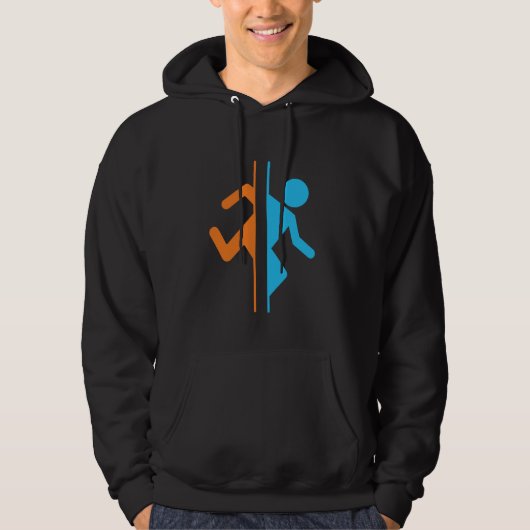 Portaal grappig voor mannen en vrouwen hoodie (Voorkant)