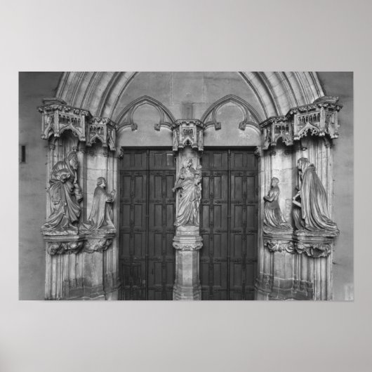 Portaal met een trumeau die de Maagd toont Poster (Voorkant)