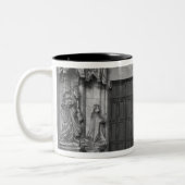 Portaal met een trumeau die de Maagd toont Tweekleurige Koffiemok (Links)