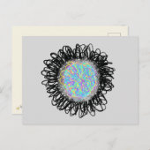 Portaal met kleurrijke Weave Art ESS 1 dec 2017 Briefkaart (Voorkant / Achterkant)