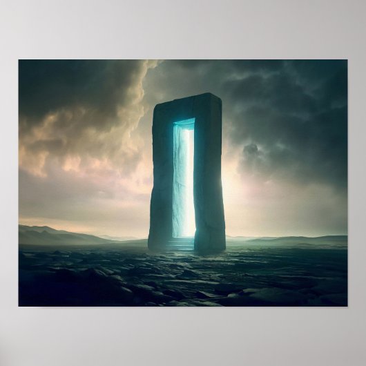 Portaal op Desert Planet Poster (Voorkant)