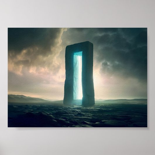 Portaal op Desert Planet Poster (Voorkant)