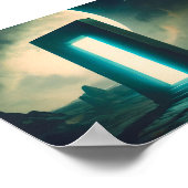 Portaal op een maan poster (Hoek)