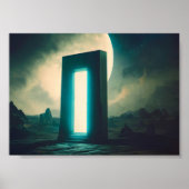 Portaal op een maan poster (Voorkant)