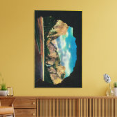 Portaal van het uitzicht van de grootheid Yosemite Canvas Afdruk (Insitu (Woonkamer))
