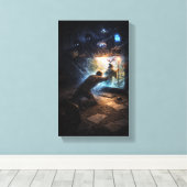 Portaal van Ontsnapping Canvas Afdruk (Insitu (Houten vloer))