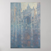 Portaal van Rouen Cathedral Morning Light van Mone Poster (Voorkant)