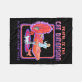 Portaal voor de kattenvoetafdruk fleece deken (Voorkant (Horizontaal))