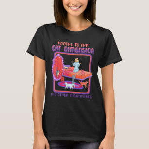 Portaal voor de kattenvoetafdruk t-shirt