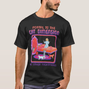 Portaal voor de kattenvoetafdruk t-shirt