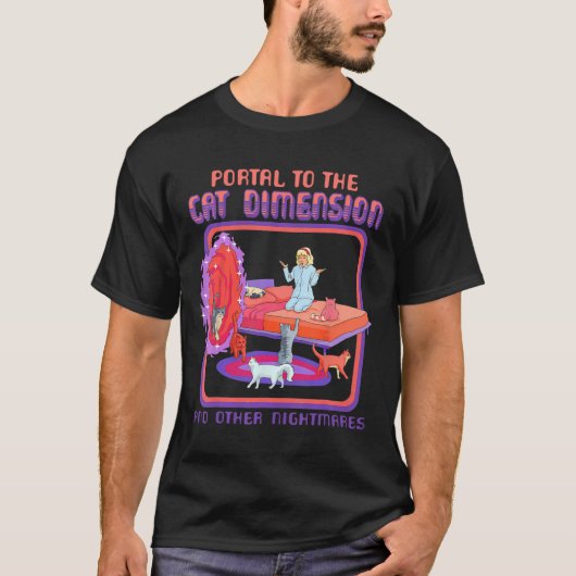 Portaal voor de kattenvoetafdruk t-shirt (Voorkant)
