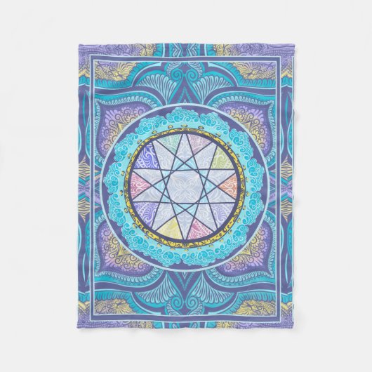 portaal voor hemelgeometrie fleece deken (Voorkant)