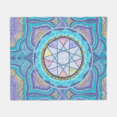 portaal voor hemelgeometrie fleece deken (Voorkant (Horizontaal))