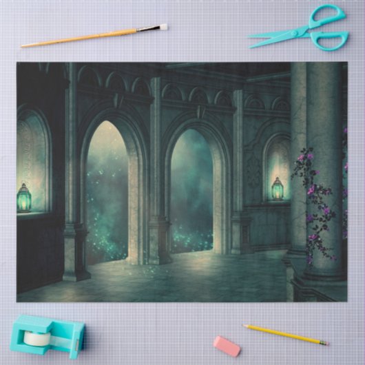 Portaaldeuren Gothic 20x30-deklappapier Tissuepapier (Craft)