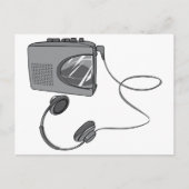 Portable Cassettebandje Player Briefkaart (Voorkant)