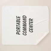 Portable command center blanket sherpa deken (Voorkant (horizontaal))