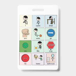 Portable Communication Board Badge
