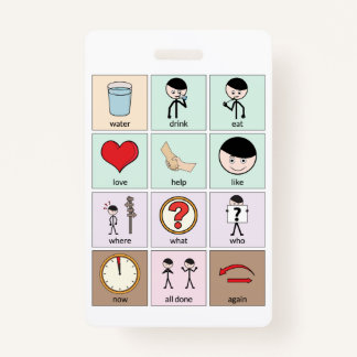 Portable Communication Board Badge