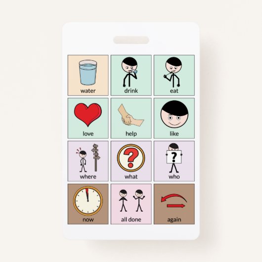 Portable Communication Board Badge (Achterkant)