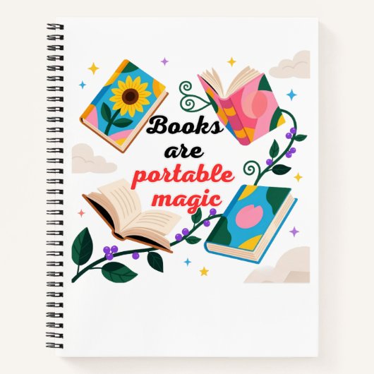 Portable Magic Floating Books Notitieboek (Voorkant)