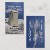 Portable Potty ~ biz-kaart Visitekaartje (Voorkant / Achterkant)