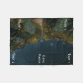 Portable Tabletop Gaming Map Water Landing Dock Fleece Deken (Voorkant (Horizontaal))