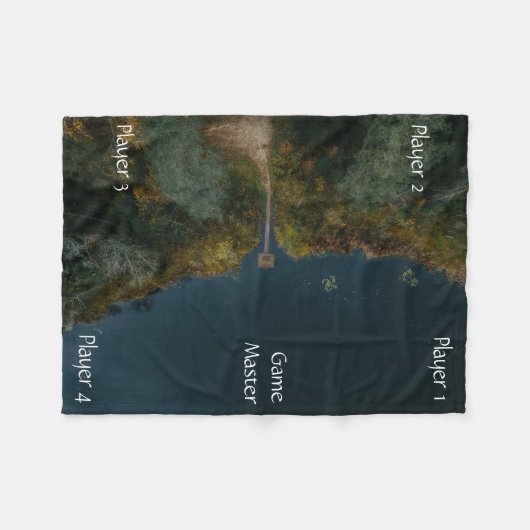 Portable Tabletop Gaming Map Water Landing Dock Fleece Deken (Voorkant (Horizontaal))