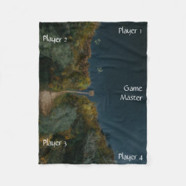 Portable Tabletop Gaming Map Water Landing Dock Fleece Deken