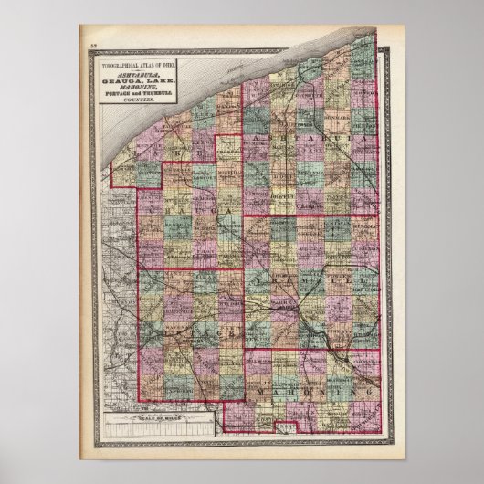 Portage- en Trumbull-provincies Poster (Voorkant)
