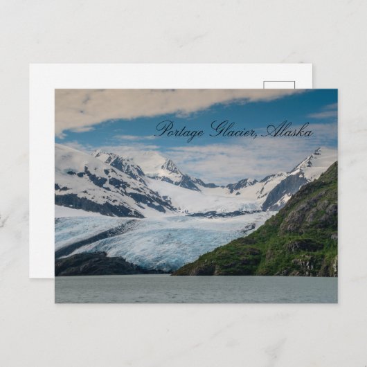 Portage Glacier Alaska Briefkaart (Voorkant / Achterkant)