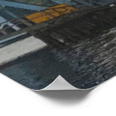 Portage Lake Lift Bridge Poster (Hoek)