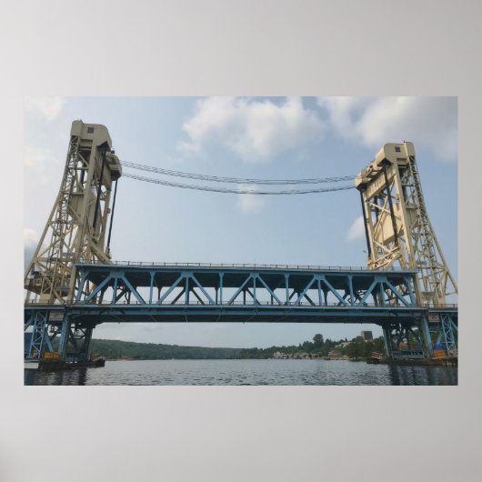 Portage Lake Lift Bridge Poster (Voorkant)