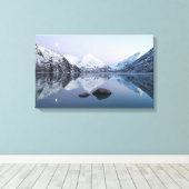 Portage Lake Twilight Canvas Afdruk (Insitu (Houten vloer))