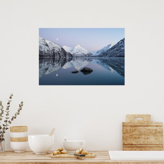 Portage Lake Twilight Poster (Keuken)