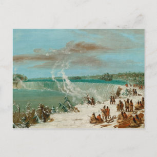 Portage rond de Herfsten van Niagara bij Table Roc Briefkaart