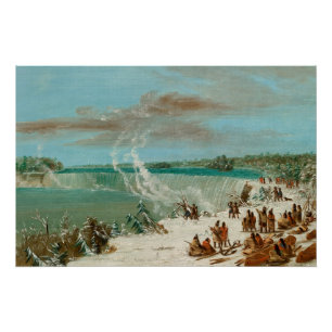 Portage rond de Herfsten van Niagara bij Table Roc Poster