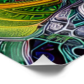 Portait van een paddenstoel met menselijke eigensc perfect poster (Hoek)