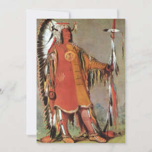 Portait van Indiaas Chief Mato-Tope door George Ca