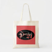 Portal 21 merkontwerppromotie tote bag (Voorkant)