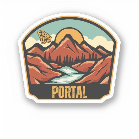 Portal, Georgia Sticker (Voorkant)