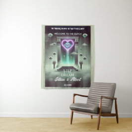 🌀 "Portal of Dreams" Weirdcore Tapestry 🌀 Wandkleed