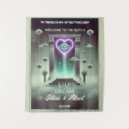 🌀 "Portal of Dreams" Weirdcore Tapestry 🌀 Wandkleed