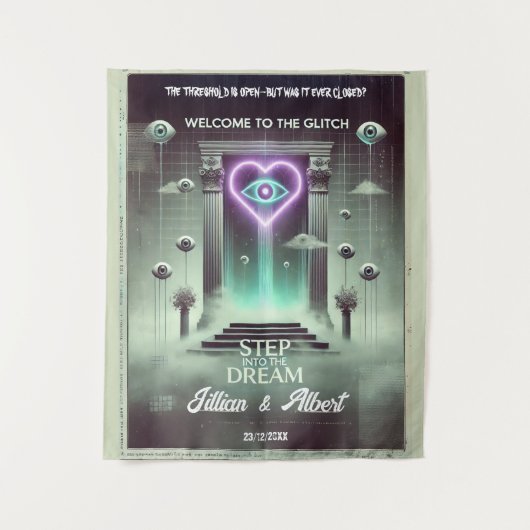 🌀 "Portal of Dreams" Weirdcore Tapestry 🌀 Wandkleed (Voorkant)