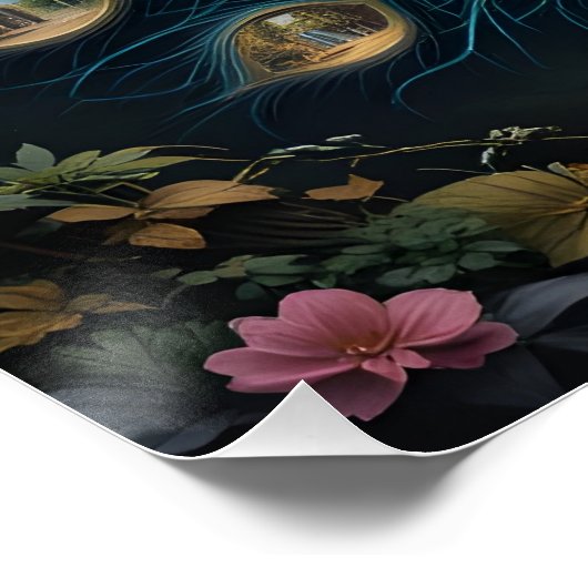 Portal Peacock Panorama Perfect Poster (Hoek)