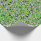 Portal Pistool Patroon Cadeaupapier (Hoek)